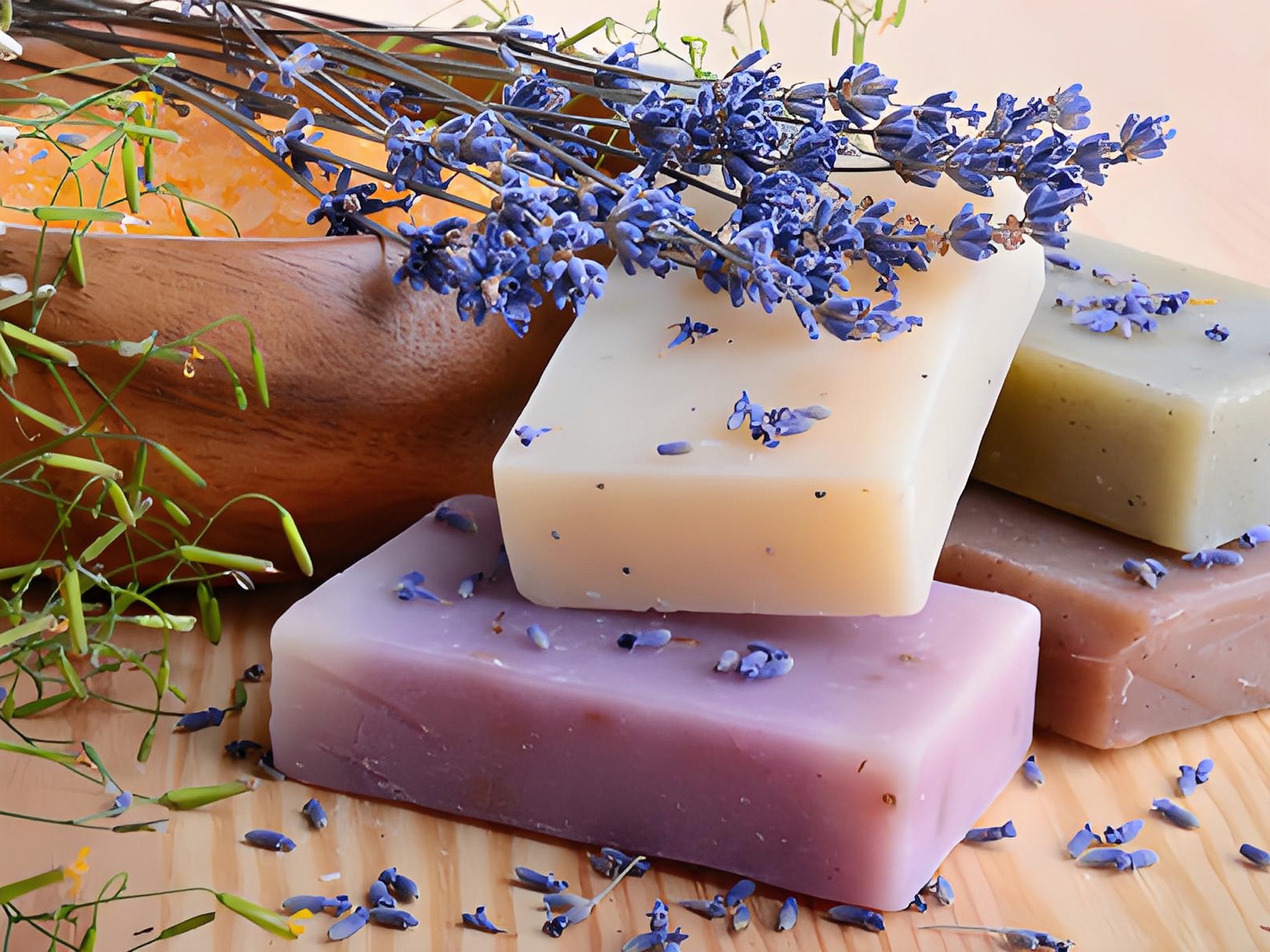 The comparison between glycerin soap and base soap