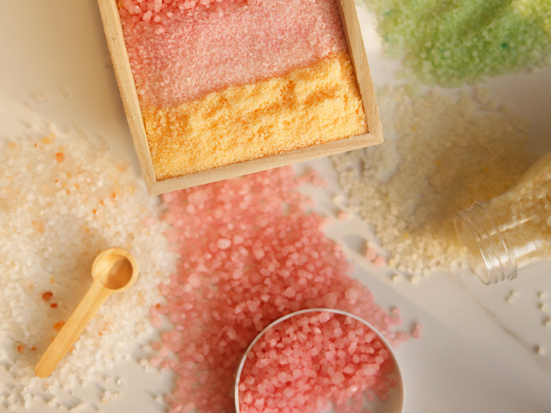 How many types of bathing salts that we can choose?