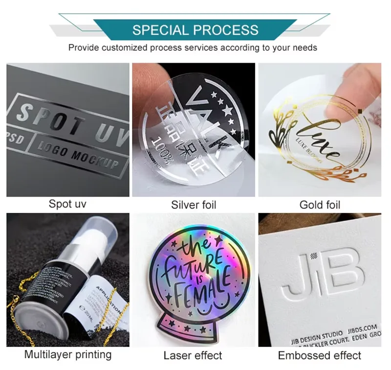 Labels for Cosmetic Bottles
